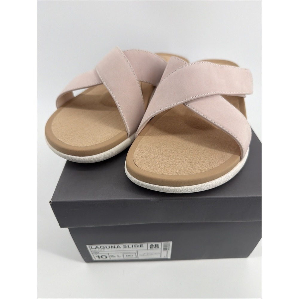 Abeo Women's Blush Crisscross Slide Sandals